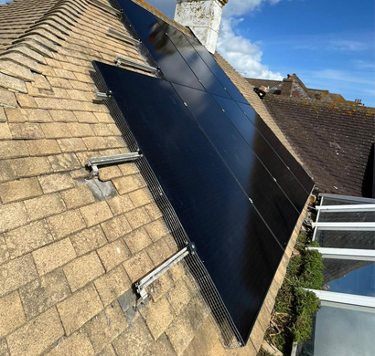 Pic of PV Panels being installed